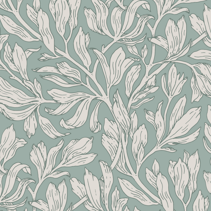 Olivia Wallpaper - Gray Sage