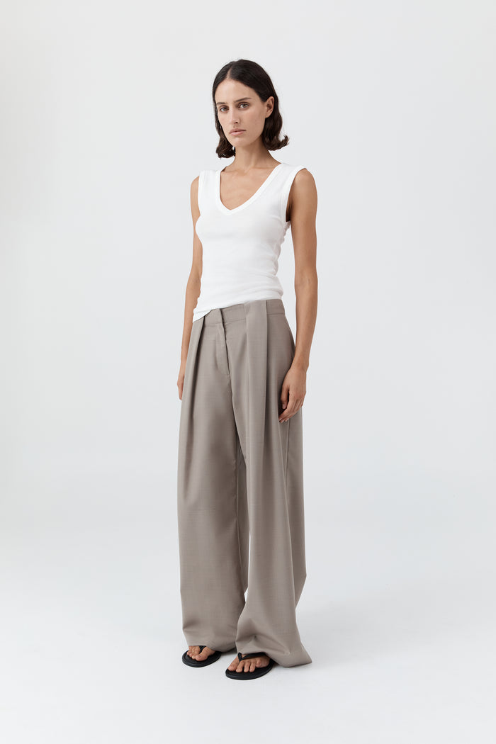 Organic Cotton 90s Top - White