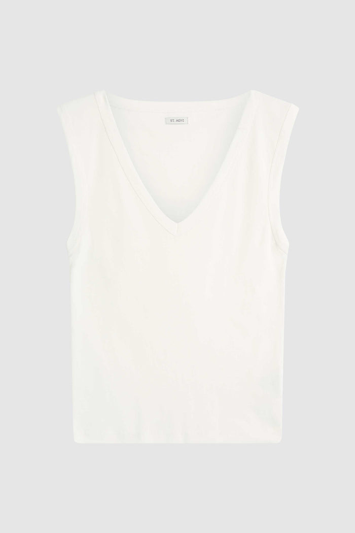 Organic Cotton 90s Top - White