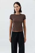Organic Cotton Baby Tee - Fudge