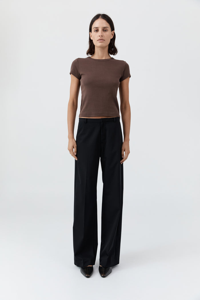 Organic Cotton Baby Tee - Fudge