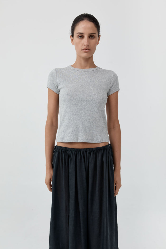 Organic Cotton Baby Tee - Grey Marle