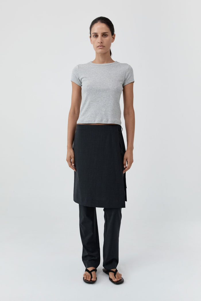 Organic Cotton Baby Tee - Grey Marle
