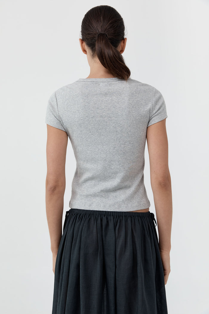 Organic Cotton Baby Tee - Grey Marle