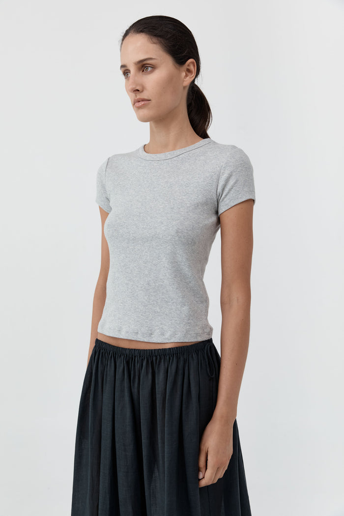 Organic Cotton Baby Tee - Grey Marle