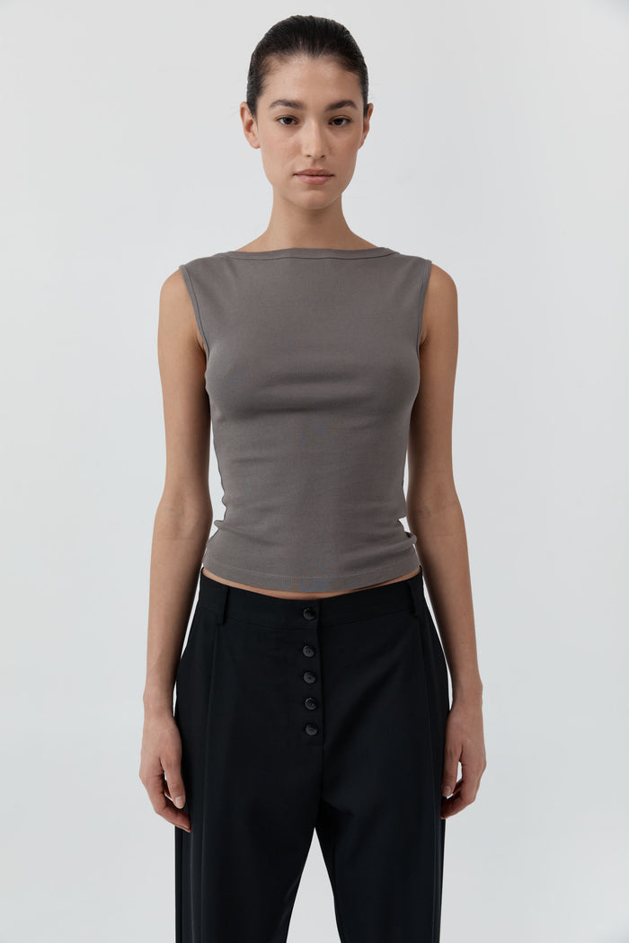 Organic Cotton Ballerina Top - Clay