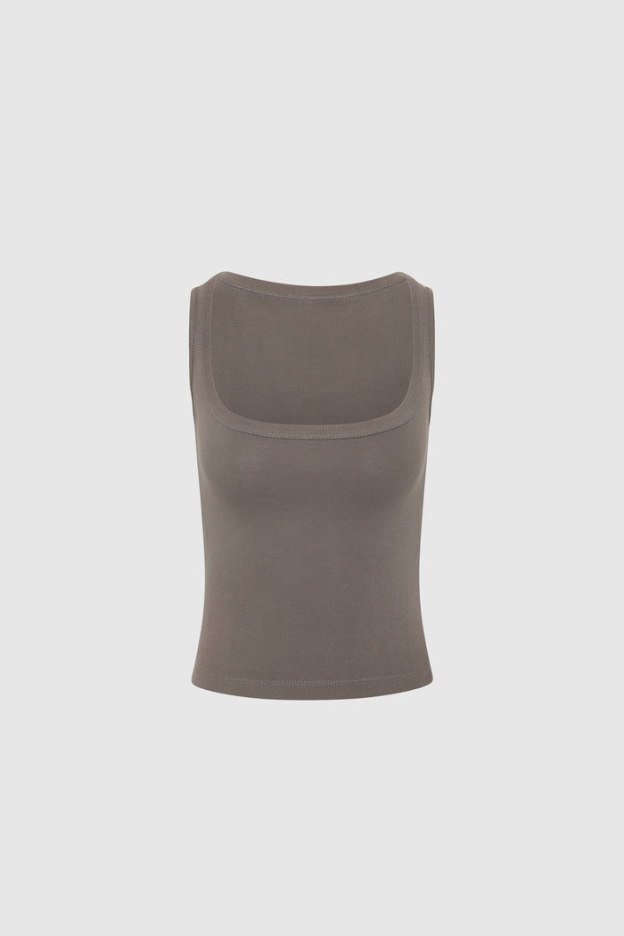 Organic Cotton Ballerina Top - Clay