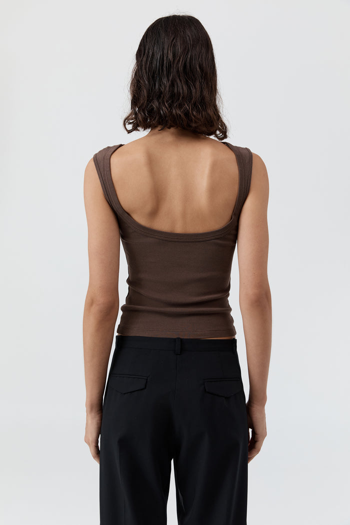 Organic Cotton Ballerina Top - Fudge