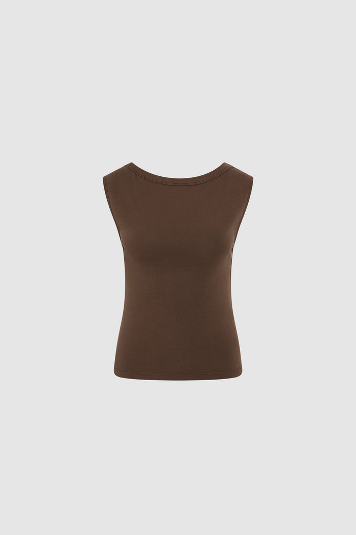 Organic Cotton Ballerina Top - Fudge