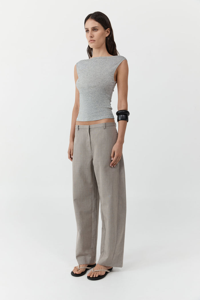 Organic Cotton Ballerina Top - Grey Marle