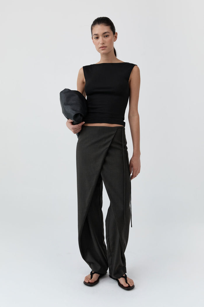 Organic Cotton Ballerina Top - Jet Black
