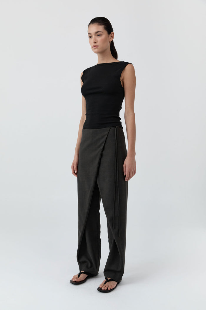 Organic Cotton Ballerina Top - Jet Black