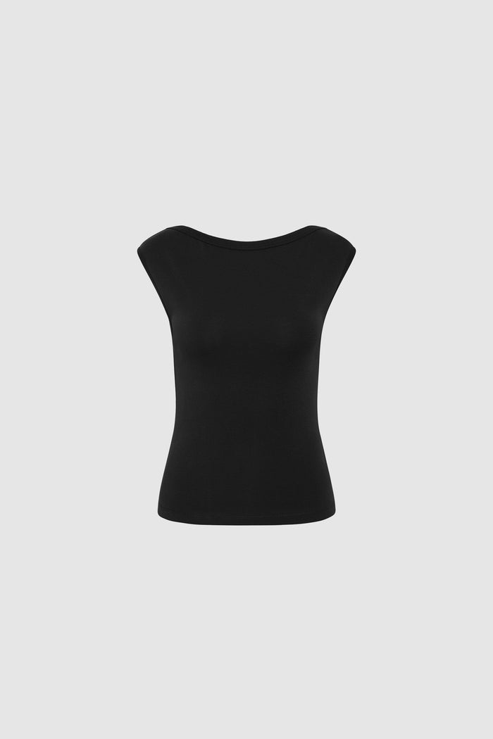 Organic Cotton Ballerina Top - Jet Black