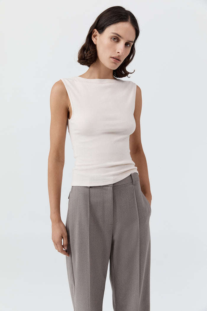 Organic Cotton Ballerina Top - Shell Pink