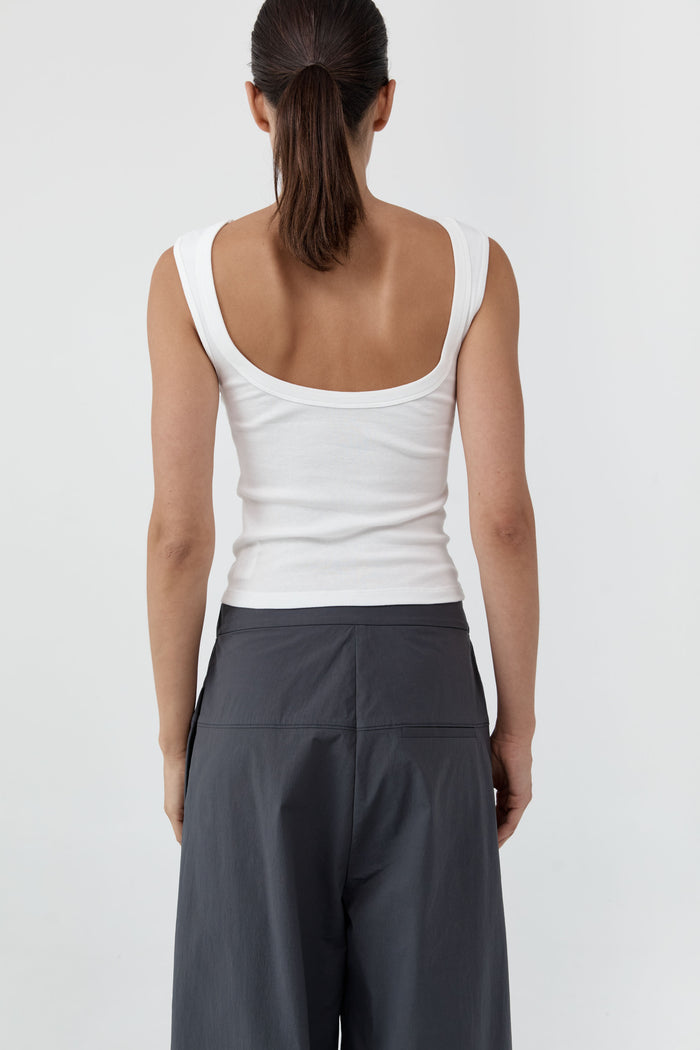 Organic Cotton Ballerina Top - White