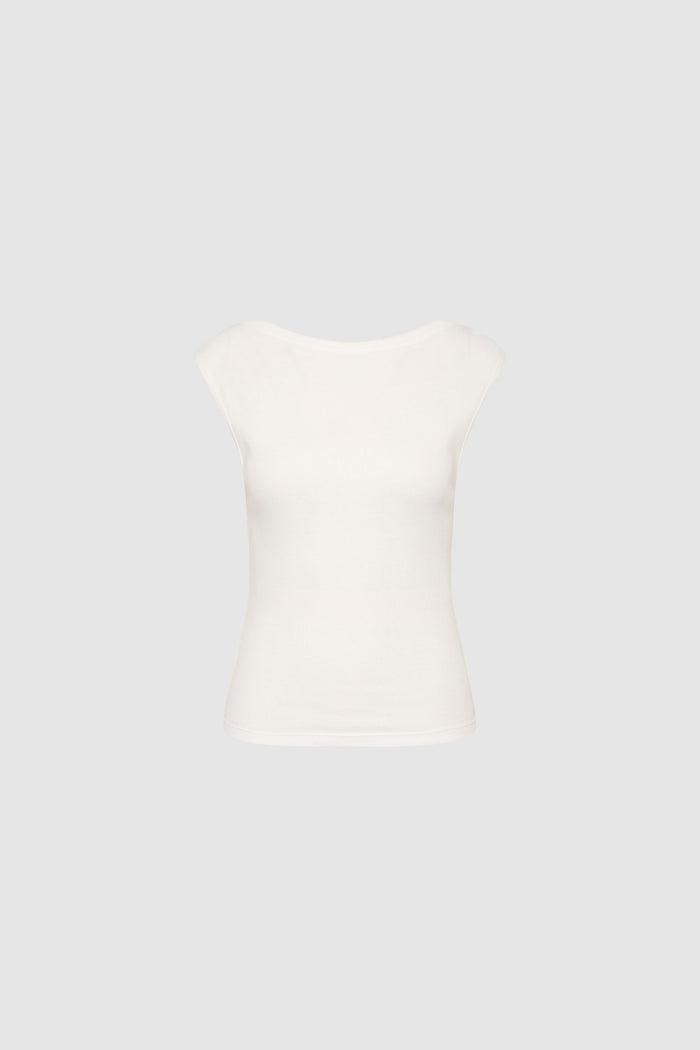 Organic Cotton Ballerina Top - White