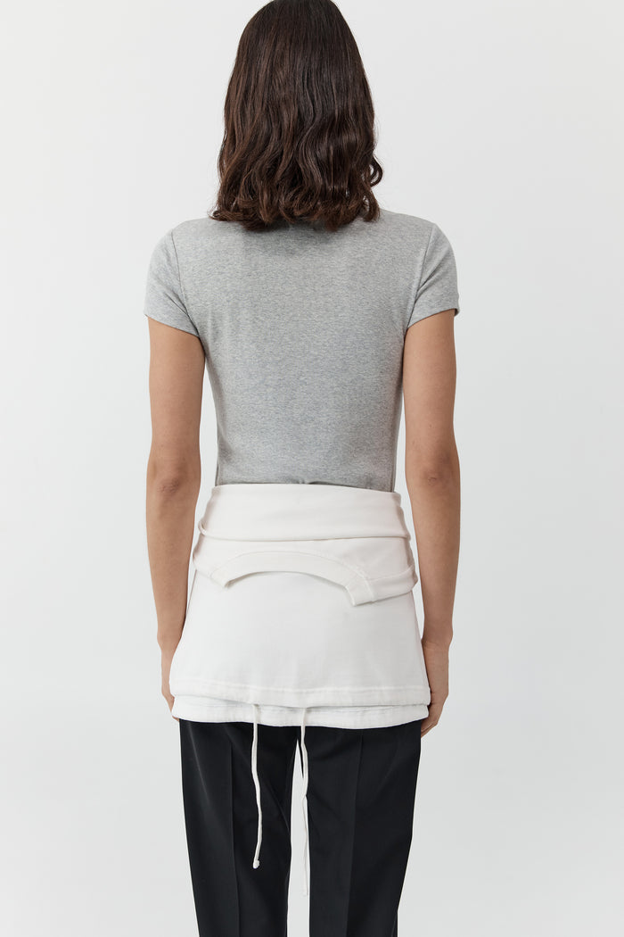 Organic Cotton V Neck Tee - Grey Marle