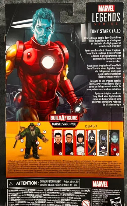 Original Hasbro MARVEL LEGENDS Iron Man Anime Figure Model Gift Toy Ornament