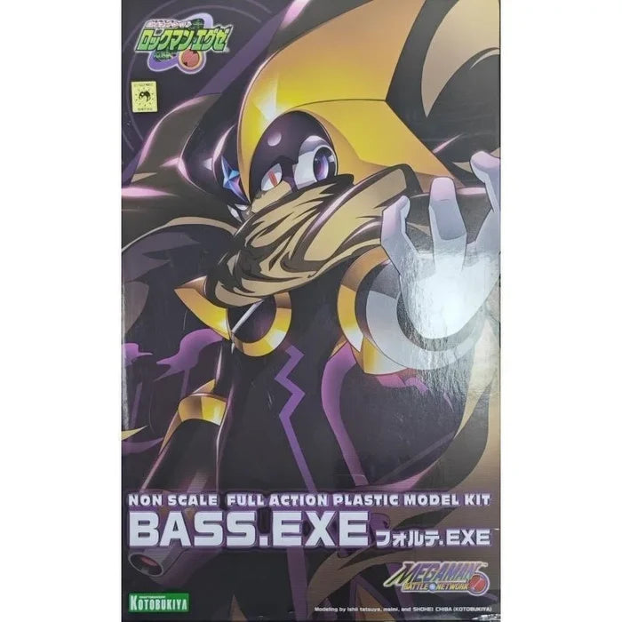 Original Kotobukiya KP709 ROCKMAN BASS EXE Forte Anime Action Figure Assembly Model Toy