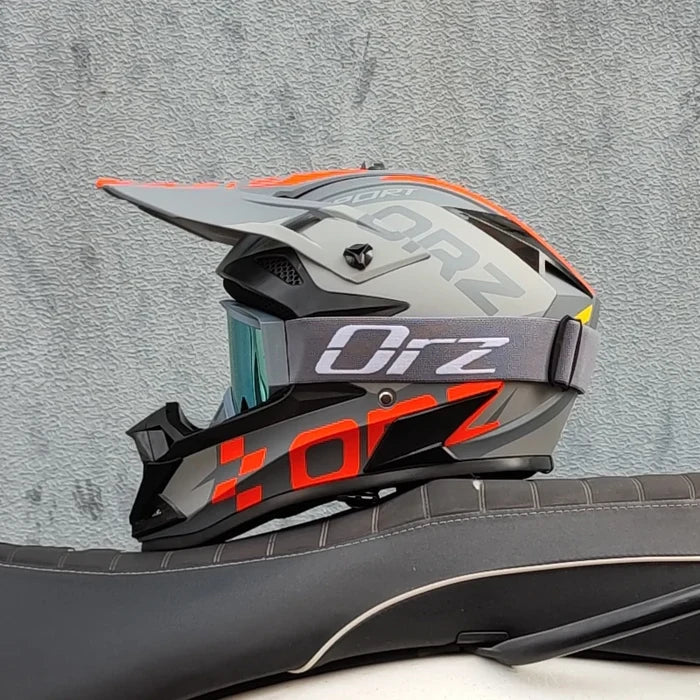 ORZ Högkvalitativ Motorcykel Offroad Racinghjälm ATV Skog DH Mountainbike Fullhjälm DOT-Godkänd