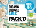 Organic Chopped Garlic 100g