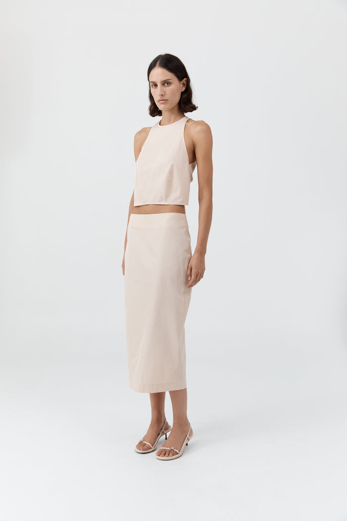 Paper Taffeta Cocoon Top - Pink Salt