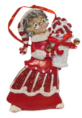 Peppermint Santa Clause or Mrs. Claus Ornament