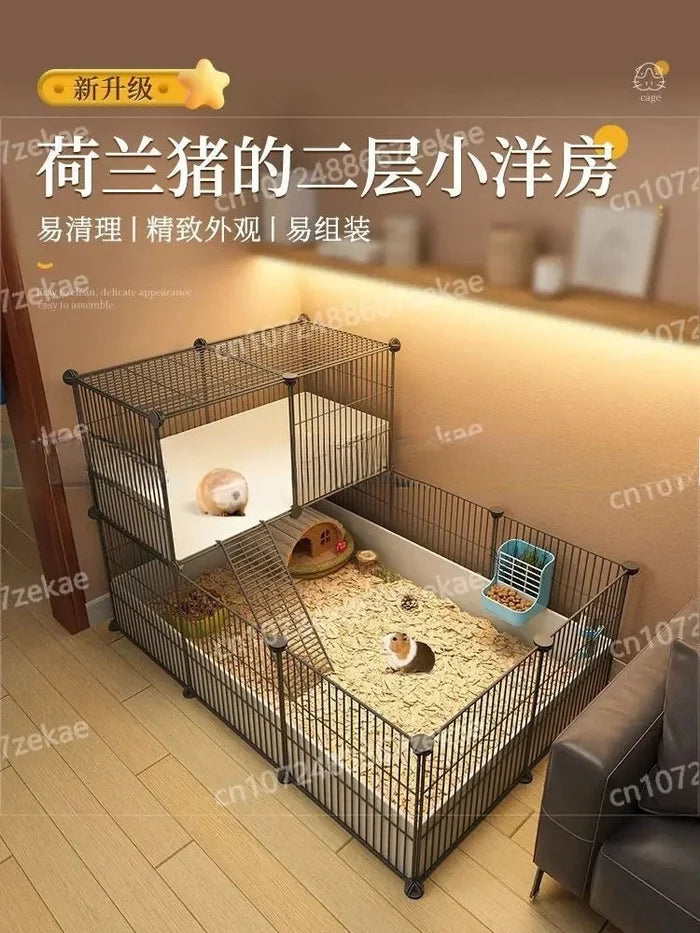 Pet Fence, Home Landscape, Rabbit Supplies, Cages, Large and Small Villas, Guinea Pig Nests