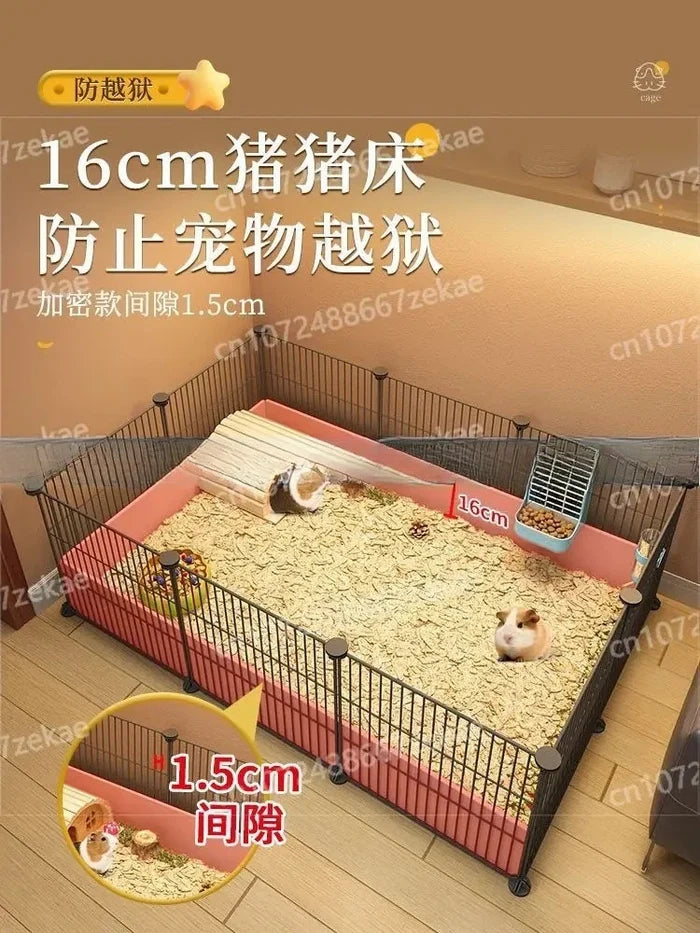 Pet Fence, Home Landscape, Rabbit Supplies, Cages, Large and Small Villas, Guinea Pig Nests