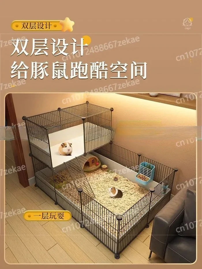 Pet Fence, Home Landscape, Rabbit Supplies, Cages, Large and Small Villas, Guinea Pig Nests