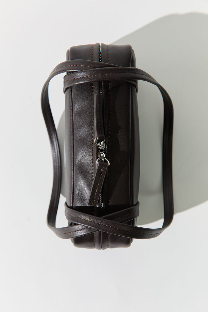 Petit Dual Zip Bag - Coffee