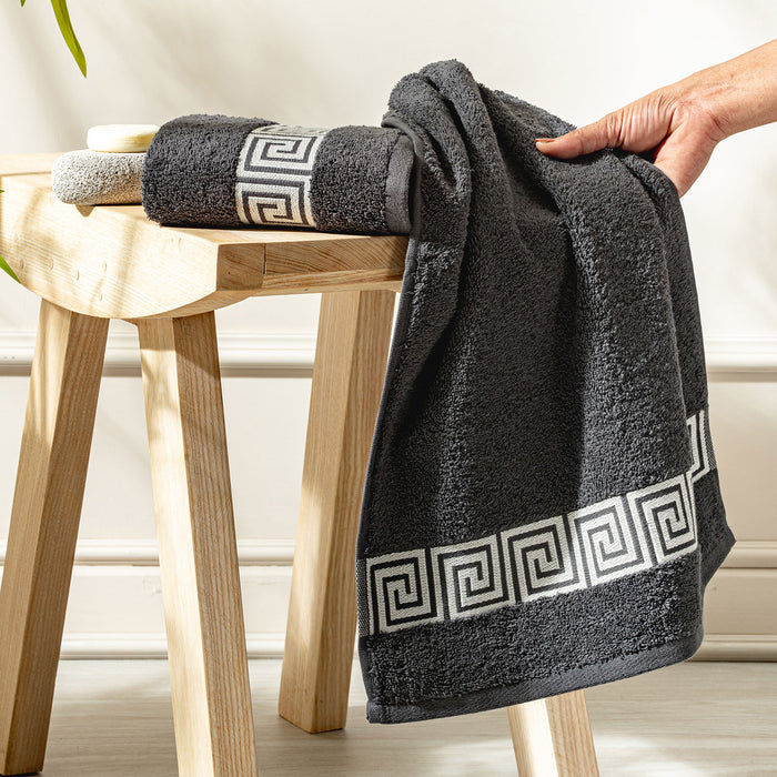 Picasso Hand Towel - Greek Key Border