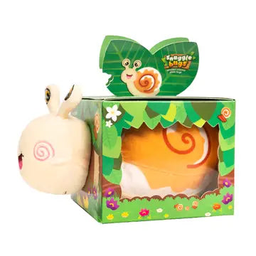Plush Cream Snail Snuggle Bug