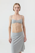 Pointelle Bralette - Grey Marle