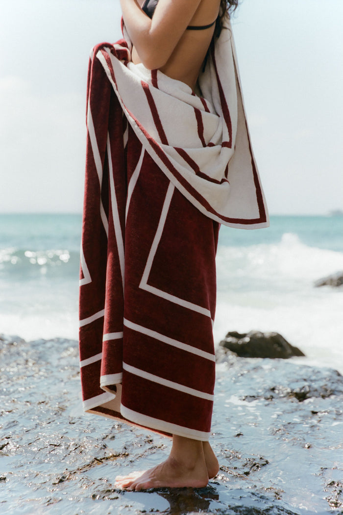 Pool Towel - Mahogany