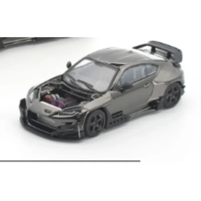 POPRACE 1:64 PANDEM GR86 S-DarkChrome014 die-casting alloy simulation car model is a gift that boys like.