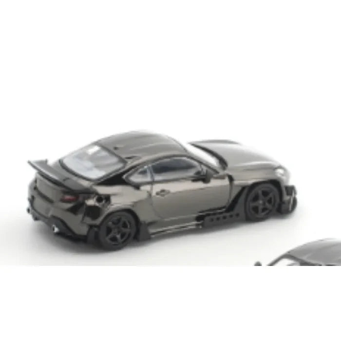 POPRACE 1:64 PANDEM GR86 S-DarkChrome014 die-casting alloy simulation car model is a gift that boys like.