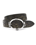 Post & Co. Black & Green Snake Belt