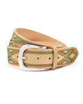 Post & Co. Sand Suede Braided Belt