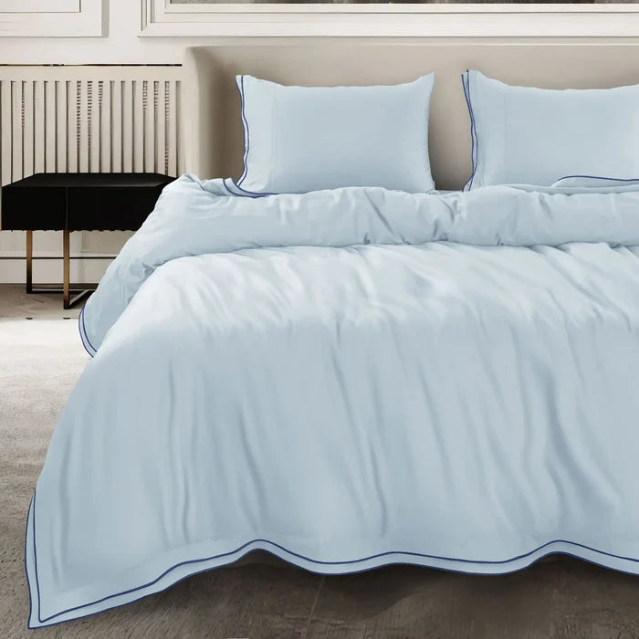 Sky Blue / Bedding Set 4Pc
