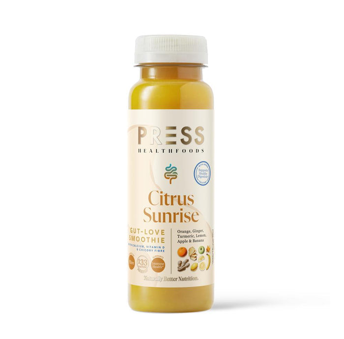 PRESS Healthfoods Citrus Sunrise Gut Love Smoothie 250ml