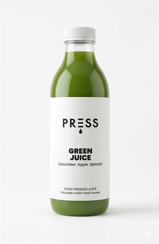PRESS Healthfoods Cold-Pressed Sweet Green Juice 1L