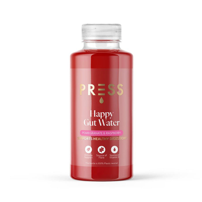 PRESS Healthfoods Happy Gut Pomegranate and Raspberry Water 400ml