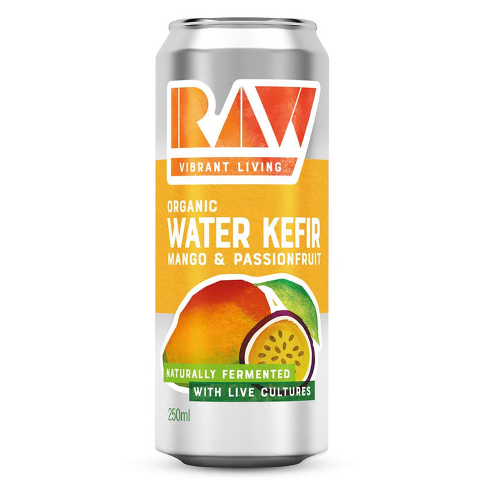 Organic Raw Mango and Passionfruit Water Kefir 250ml