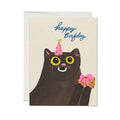Red Cap Cards - Birfday Cat greeting card