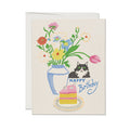 Red Cap Cards - Cats Love Cake Birthday greeting card