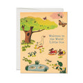 Red Cap Cards - welcome to the world little one Whimsy Hollow greeting card
