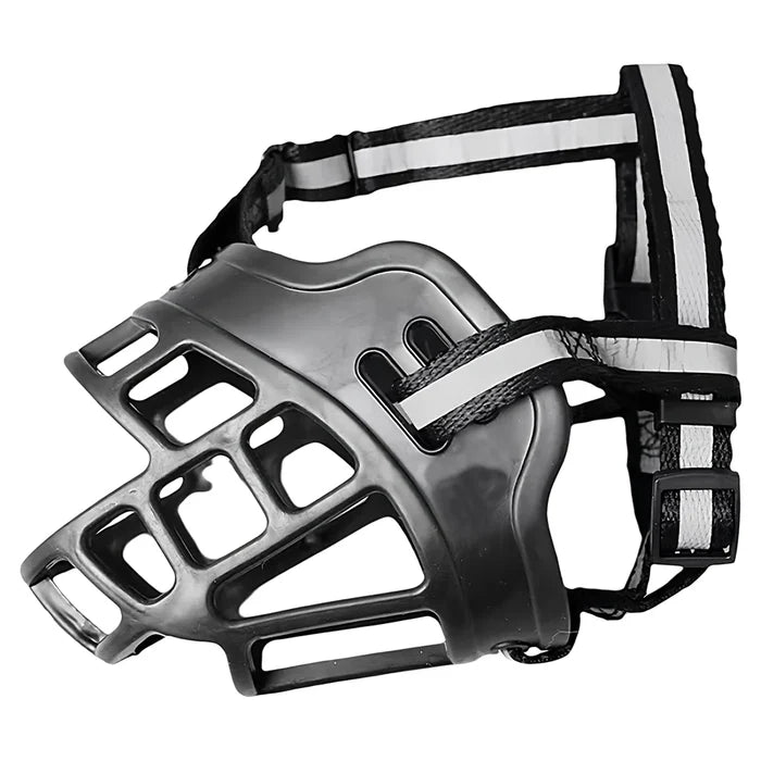 Reflective Dog Muzzle, Pet Anti-Bite Bark Mask for Medium Large Dogs, Pet Dog Bark Stopper, 1PC