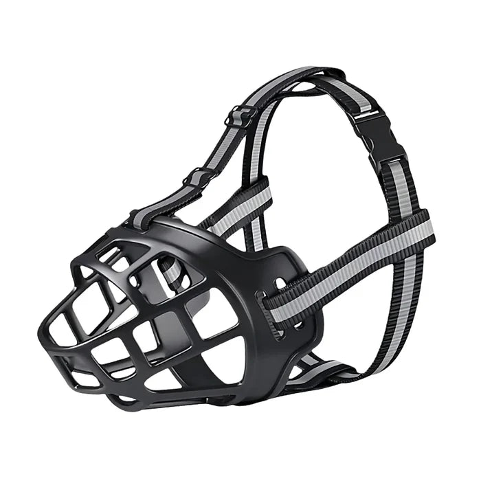 Reflective Dog Muzzle, Pet Anti-Bite Bark Mask for Medium Large Dogs, Pet Dog Bark Stopper, 1PC