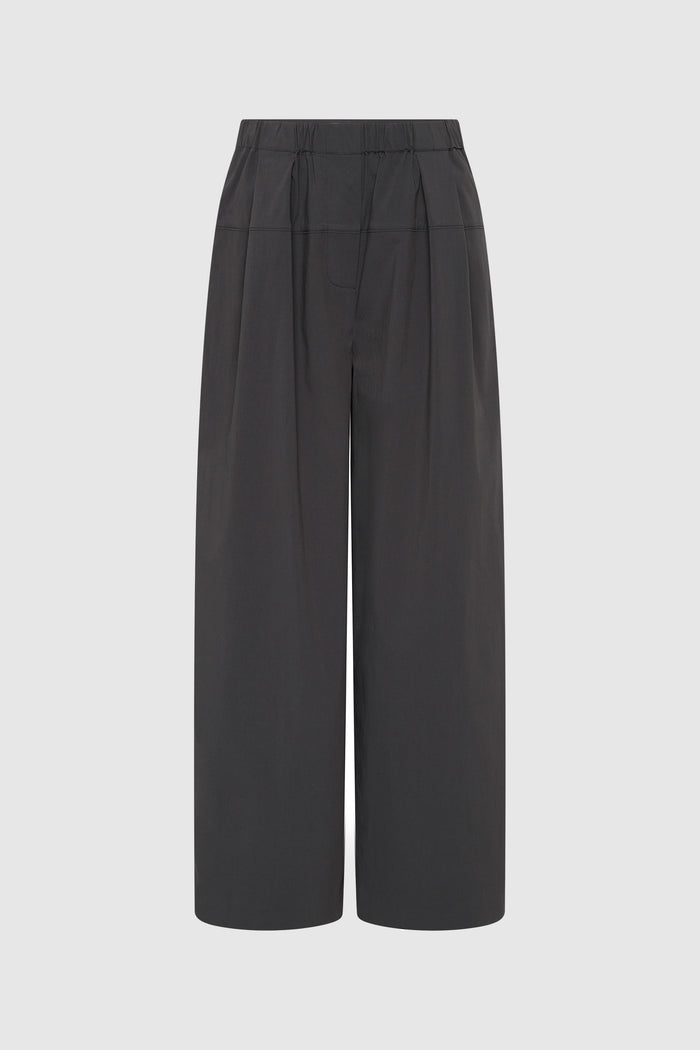 Relaxed Pleat Pants - Iron Glaze